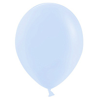 Макарунс синий 10""(25см)  пастель Китай (Blue / Macaroons) 100шт/уп 
