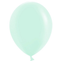 Макарунс мята 10""(25см)  пастель Китай (Light Mint / Macaroons) 100шт/уп 